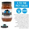 Don-E-G's "More Please" S-TO THE-PICY Salsa - Authentic Irresistible Homemade Taste, Made with a Secret Family Recipe, Made in Arkansas, 16 oz (1 Pack) view 2