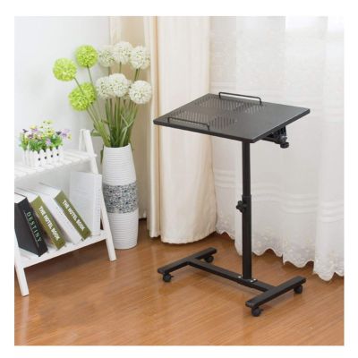 Overbed Table Mobile Overbed Computer Table Days Overbed Table Adjustable Height and Angle Fully Adjustable Bed and Chair Table Suitable for Bedroom, Living Room, Classroom Table with Wheels Over Bed