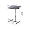 Overbed Table Mobile Overbed Computer Table Days Overbed Table Adjustable Height and Angle Fully Adjustable Bed and Chair Table Suitable for Bedroom, Living Room, Classroom Table with Wheels Over Bed view 2