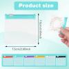 Abeillo 12Pcs Pill Pouch Bags Zippered,Pill Pouch Set,Travel Medicine Organizer,Reusable Baggies Clear Plastic Self Sealing Medicine Bag,for Pills and Small Items(Multicolor) view 2