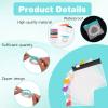 Abeillo 12Pcs Pill Pouch Bags Zippered,Pill Pouch Set,Travel Medicine Organizer,Reusable Baggies Clear Plastic Self Sealing Medicine Bag,for Pills and Small Items(Multicolor) view 4