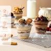 AOZITA 50 Sets, 9 oz Clear Plastic Cups with Dome Lids (No Hole) - Disposable Cups for Ice Cream,Cake,Fruit,Parfait, Dessert, Pudding and Jello Shot view 3