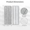 10Pcs Joymoop Mop Replacement Pads, 13 * 4.9'' Universal Mop Pads Mop Head Refills Washable Wet Mop, Compatible with Most 11-13 Size Mops view 2