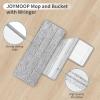 10Pcs Joymoop Mop Replacement Pads, 13 * 4.9'' Universal Mop Pads Mop Head Refills Washable Wet Mop, Compatible with Most 11-13 Size Mops view 3