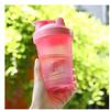 CHNLML Protein Shaker Bottle 400ML/16Oz w. Shaker Ball, Leak-Proof, BPA-Free, for Gym, Workout, Juice Mixer (Pink Lid/Pink Cup, 2 Bottles) view 4