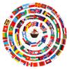 Flags Of The World Toothpick Flags 100Pcs Different Country Flags On Sticks Mini Flags Of The World Double Sided Tiny World Flags Cupcake Toppers Eurovision view 1