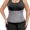 Abdominal Binder Post Surgery - Postpartum Belly Band Wrap | Post C Section Belly Binder Recovery Belt | Stomach Compression Hernia Belt For Men or Women After Pregnancy, Hysterectomy (Small/Medium) view 1