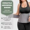 Abdominal Binder Post Surgery - Postpartum Belly Band Wrap | Post C Section Belly Binder Recovery Belt | Stomach Compression Hernia Belt For Men or Women After Pregnancy, Hysterectomy (Small/Medium) view 2