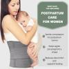 Abdominal Binder Post Surgery - Postpartum Belly Band Wrap | Post C Section Belly Binder Recovery Belt | Stomach Compression Hernia Belt For Men or Women After Pregnancy, Hysterectomy (Small/Medium) view 4