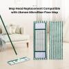 4 Pack Microfiber Mop Heads for Libman Microfiber Floor Mop, Mop Pads Refills for Libman Mop Head Replacement, Reusable & Washable Pads for Multi-Surface Floors, Wet & Dry Cleaning Pad view 2