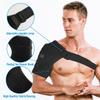 USB Shoulder Heating Pad Heated Shoulder Brace Wrap 3 Heating Setting Shoulder Compression Sleeve for Rotator Cuff Portable Shoulder Heat Pad Adjustable Shoulder Support Protector view 2