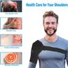USB Shoulder Heating Pad Heated Shoulder Brace Wrap 3 Heating Setting Shoulder Compression Sleeve for Rotator Cuff Portable Shoulder Heat Pad Adjustable Shoulder Support Protector view 3