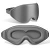 FlyCoco 99% Fully Block Out Light Eye Sleep Mask, 3D Deep Contoured Eyes Cover Zero Pressure, Long Lash Extension Eyes Mask with Adjustable Straps for Sleeping Travel Home Nap Rest Women Men (Grey) view 1