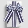 2 Rolls Black and White Checkered Stripe Wired Ribbons Christmas Striped Ribbon Zebra Print Buffalo Plaid Ribbon for Gift Wrapping Birthday Party Decoration DIY Crafts(Stripe) view 2