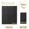 Tamone 100PCS 3-Ply Black Paper Napkins - Black and Gold Napkins Disposable - Premium Quality Black Napkins Soft and Absorbent for New Year, Wedding and Birthday view 2