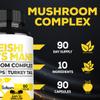 Satoomi Reishi Supplement Complex 5000Mg - 10in1 Combined with Lions Mane, Cordyceps Sinensis, Chaga Mushroom & Others - 90 Capsules for 3 Months view 3