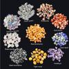 10 Kinds Gemstones and Crystals Set Tumbled Chips Crystals for Jewelry Making,Candle Making,Crushed Stones Rocks and Minerals Science Kit,Black Tourmaline,Rhodonite view 2
