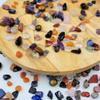 10 Kinds Gemstones and Crystals Set Tumbled Chips Crystals for Jewelry Making,Candle Making,Crushed Stones Rocks and Minerals Science Kit,Black Tourmaline,Rhodonite view 3