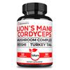 Satoomi 10in1 Cordyceps Mushroom Supplement - Blended with Lions Mane, Turkey Tail Mushroom, Reishi Mushroom & Others - 90 Capsules for 90 Serving Supply view 1