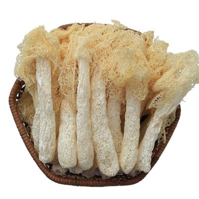 Bamboo Fungus,Dried Bamboo Fungus,Red Tofu Bamboo Fungus,Long Skirt Bamboo Fungus,Mushroom,Pot Soup Ingredients, Edible Mushroomdry cargoDried MushroomsMushroom buns (3 bag)