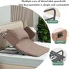 Electric Lifting Bed Backrest, Portable Medical Pillow Lifter, Adjustable Mattress Sit-Up Back Stand Assist Aid,Brown view 3