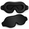 FlyCoco Blackout Eye Mask for Sleeping, 3D Contoured Cup No Pressure Sleep Mask with Adjustable Strap, Ultra-Thin Sides Breathable Lightweight Soft Eye Cover for Men Women Home Travel Airplane Party view 1
