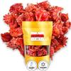 WOODCHA Candied Hibiscus, Dried Edible Flowers, Edible Hibiscus Flowers Cake Decorations, Hibiscus Food, Dehydrated Flowers, Roselle, Kosher, Vegan-Perfect for Christmas, Easter, Thanksgiving, Weddings, Holidays & Homemade Desserts (1lb) view 1