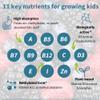Igennus Methylated Kids Multivitamin Gummies, MTHFR, No Artificial Sweeteners or Flavors, Sugar Free, Age 4+, 90 Natural Berry Flavor Gummies from Fruit Powder, Non-GMO, Halal, Clean Label view 3