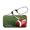 Always With You ThinOptics Readers - Armless On-Nose Reading Glasses - Slim Printed Case Attaches to Phone or Fits in Wallet - Football 1.5x view 2