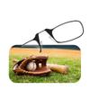 Always With You ThinOptics Readers - Armless On-Nose Reading Glasses - Slim Printed Case Attaches to Phone or Fits in Wallet - Baseball Glove 1.0x view 2