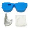 Calabria Kool Klean 4 Pack Eyeglasses Lens Cleaner Kit Blue/Black 15ml Cleaning Spray, White Cleaning Cloth Eyewear Cleaning view 4