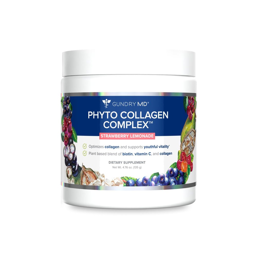 Gundry MD Phyto Collagen Complex, Strength Supporting Multivitamin Powder Supplement with Vitamin C, Amino Acids, and Polyphenols - Strawberry Lemonade (1)