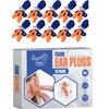 10 Pairs Corded Reusable Ear Plugs and 10 Pairs of Foam Ear Plugs - Both Individually Wrapped view 1