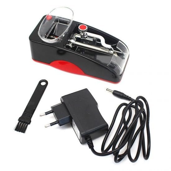 Portable Electric Automatic Rolling Machine Injector Maker Roller Tool Box 8mm(Red)