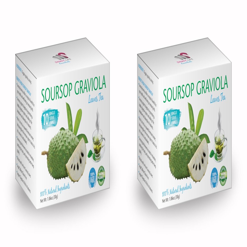 soursop tea organic, tea for immune system, organic antioxidant tea, digestion tea - GRAVIOLA SOURSOP TEA K-CUPS - digestion support tea, immune support tea, leaves tea - 2 Boxes 20 K-cups