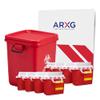 28gal (1PK) and 5.4qt (8PK) Mail-in Take Back Sharps Containers with Destruction Services for Safe & Environmentally-Responsible Needle Disposal | Home, Personal, Travel, and Professional Use view 1