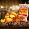 Old Vienna of St. Louis Red Hot Riplets Ridged Potato Chips 9oz Bags (4 Pack) by TranadaCo view 2