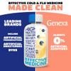 Genexa Kids' Clean Cold & Flu Relief Day/Night Multi-Symptom, Dye Free, 0% Artificial Additives, Children's Liquid Pain, Fever & Cough Medicine, Ages 4-11, Organic Blueberry Flavor, 8 fl oz (2 Pack) view 2
