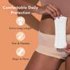 Rael Panty Liners for Women, Organic Cotton Cover - Daily Pantiliners, Light Absorbency, Unscented, Chlorine Free (Extra Long, 60 Count) view 2