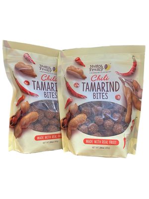 NineLife Basics Nutty and Fruity, Chili Tamarind Bites, 24 oz (Pack of 2) (Total 48 oz)