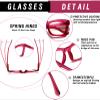 Hubeye Oprah Style Reading Glasses for Women Men Blue Light Blocking Computer Square Readers with Spring Hinge (Black+Floral+Rose Red,+3.5) view 4
