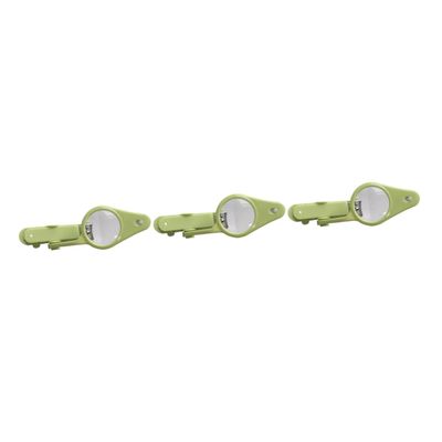 BESTonZON 3pcs Portable Nail Clippers Led Light Magnifier Nail Trimmer for Newborns and Boys and Girls Design Green