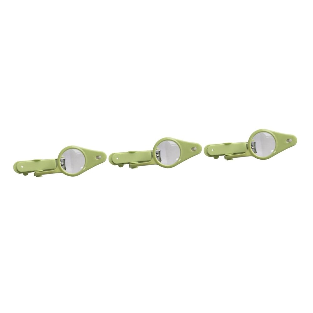 BESTonZON 3pcs Portable Nail Clippers Led Light Magnifier Nail Trimmer for Newborns and Boys and Girls Design Green