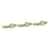 BESTonZON 3pcs Portable Nail Clippers Led Light Magnifier Nail Trimmer for Newborns and Boys and Girls Design Green