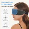 ALASKA BEAR Headphone Cotton Headband Bluetooth 5.2 HD Stereo Noise Reduction Eye Contour Built-in Cotton Sleep Mask with Thin Speakers Wireless Audio Sound Sports Headgear(Cool Gray) view 3