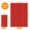 100 Pack Linen-Feel Red Napkins Disposable Guest Paper Valentines Red Hand Towels for Bathroom Soft Absorbent Dinner Paper Napkins Everyday Kitchen Cocktail Party Wedding view 2