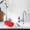 100 Pack Linen-Feel Red Napkins Disposable Guest Paper Valentines Red Hand Towels for Bathroom Soft Absorbent Dinner Paper Napkins Everyday Kitchen Cocktail Party Wedding view 3