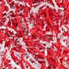 LDKGHE 4 oz Crinkle Cut Paper Shred Filler for Gift Wrapping Baskets Filling Box Birthdays Christmas Thanksgiving Easter Weddings Valentines Mother's Day Anniversaries (Red and White) view 1