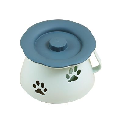 SHIJT Chamber Pots with Lid and Hand Urinal Bucket Home Hospital Potty Bottle Night Urine Jug Portable Spittoon for Women and Men Elder(Color:Blue)