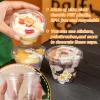 Qinsihwn 100 Pcs 8 OZ Disposable Plastic Cups with Flat Lids,Clear Portion Cups with Flat Lids,Clear Plastic Ice Cream Containers with Lid for Parfaits,Drink,Yogurt,Soups,Salad,Fruit(With Holes) view 4